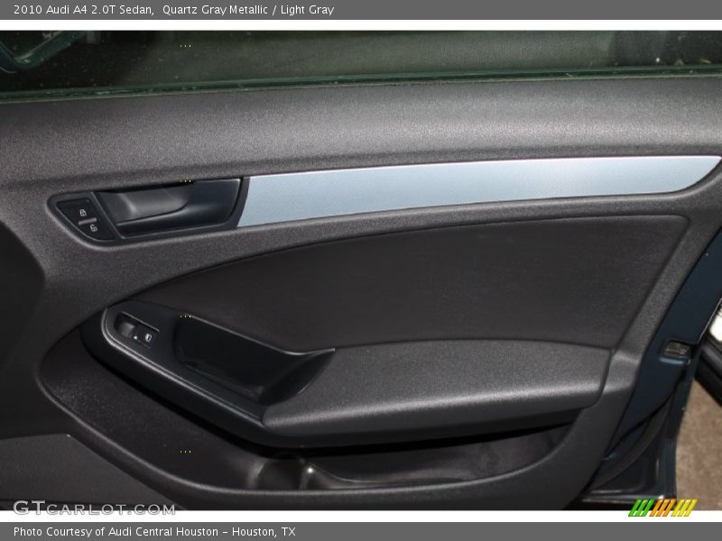 Quartz Gray Metallic / Light Gray 2010 Audi A4 2.0T Sedan