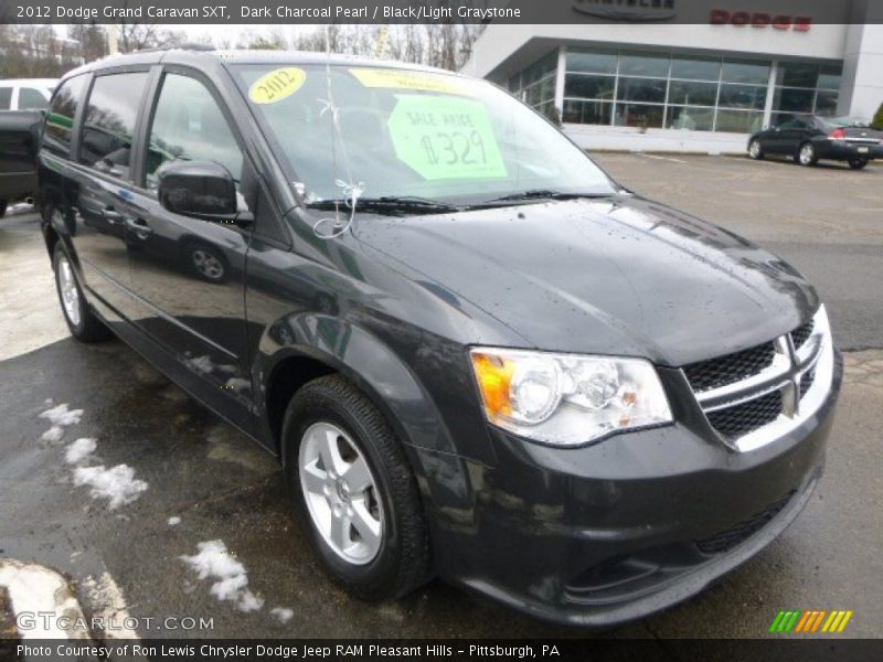 Dark Charcoal Pearl / Black/Light Graystone 2012 Dodge Grand Caravan SXT