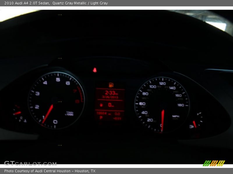 Quartz Gray Metallic / Light Gray 2010 Audi A4 2.0T Sedan