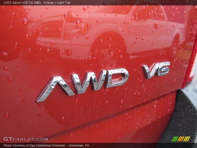 Orange / Light Tan 2003 Saturn VUE V6 AWD