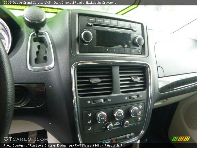 Dark Charcoal Pearl / Black/Light Graystone 2012 Dodge Grand Caravan SXT