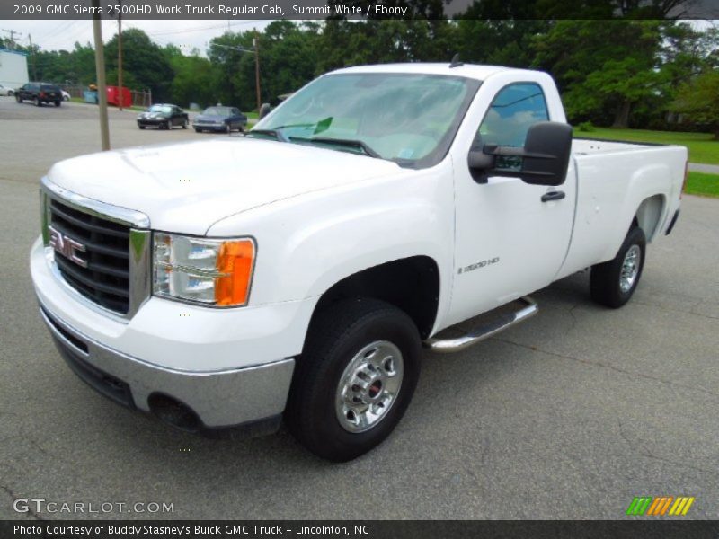 Summit White / Ebony 2009 GMC Sierra 2500HD Work Truck Regular Cab