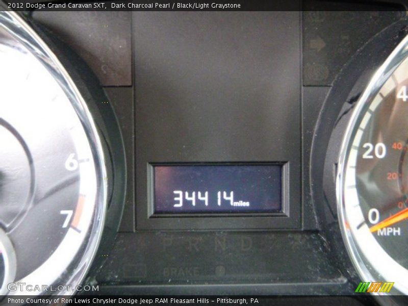 Dark Charcoal Pearl / Black/Light Graystone 2012 Dodge Grand Caravan SXT