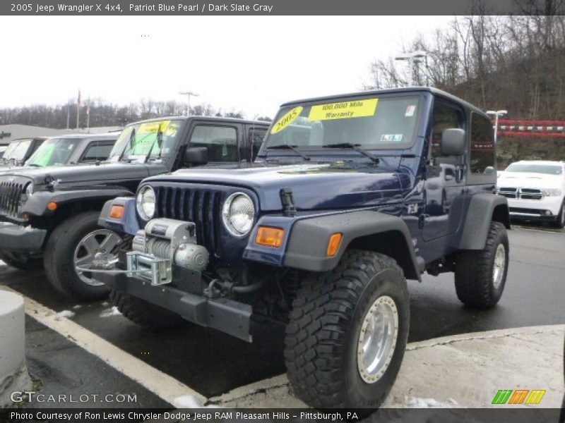 Patriot Blue Pearl / Dark Slate Gray 2005 Jeep Wrangler X 4x4