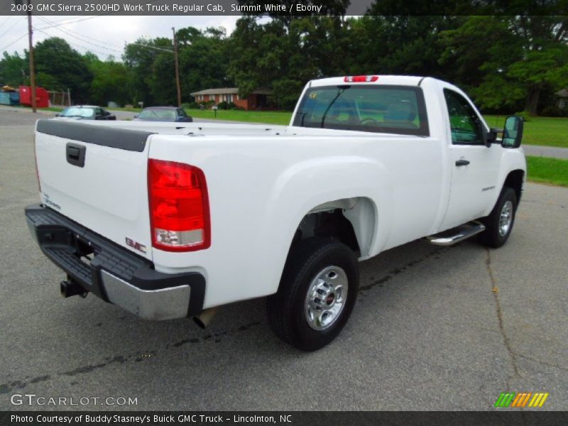 Summit White / Ebony 2009 GMC Sierra 2500HD Work Truck Regular Cab
