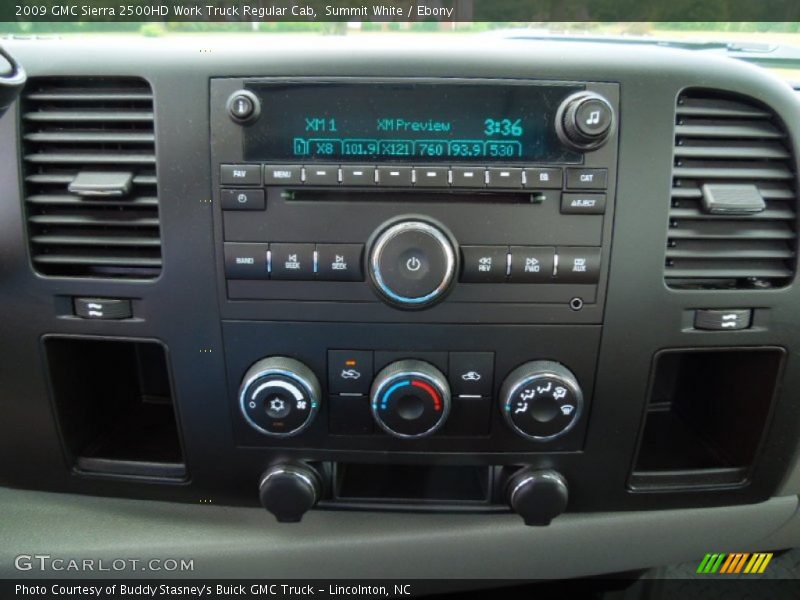 Summit White / Ebony 2009 GMC Sierra 2500HD Work Truck Regular Cab