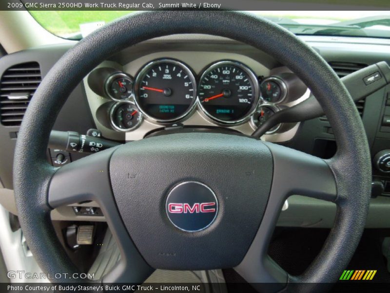 Summit White / Ebony 2009 GMC Sierra 2500HD Work Truck Regular Cab