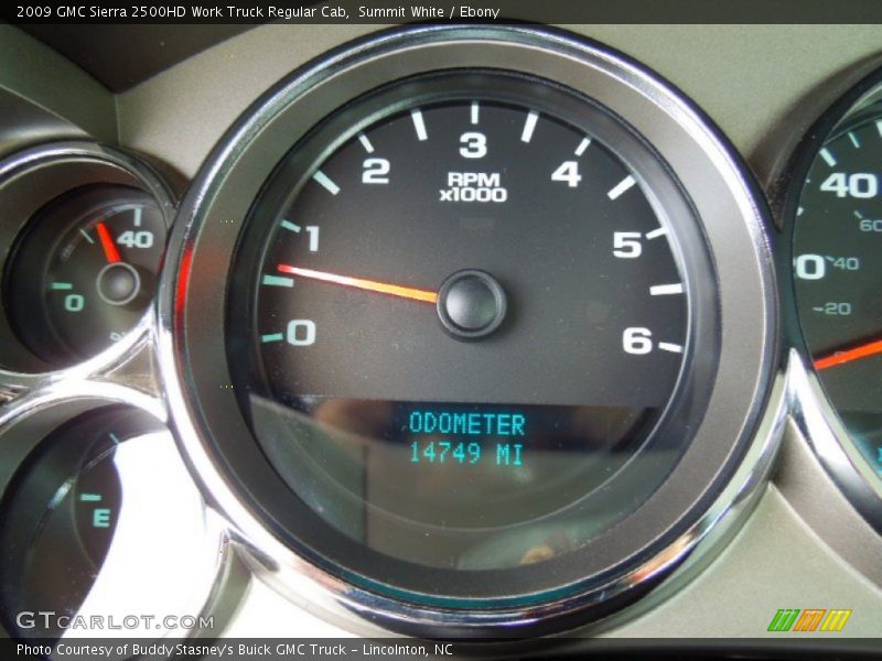 Summit White / Ebony 2009 GMC Sierra 2500HD Work Truck Regular Cab