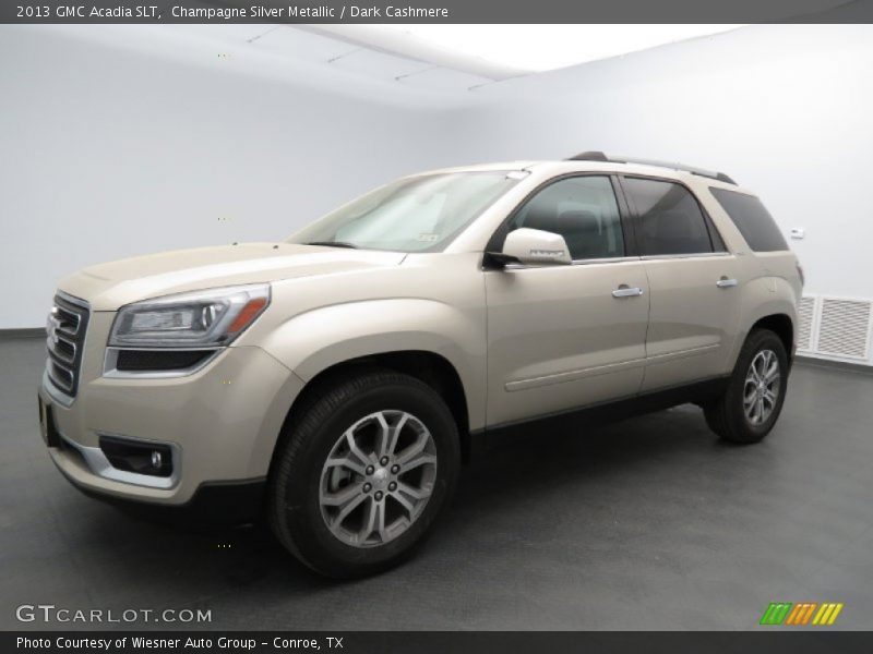 Champagne Silver Metallic / Dark Cashmere 2013 GMC Acadia SLT