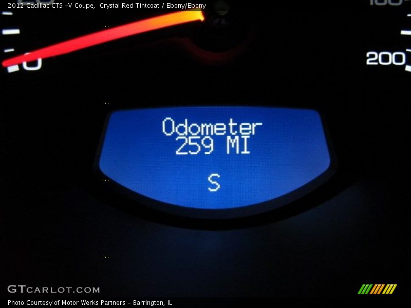 Crystal Red Tintcoat / Ebony/Ebony 2012 Cadillac CTS -V Coupe