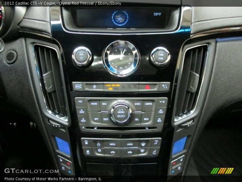 Controls of 2012 CTS -V Coupe