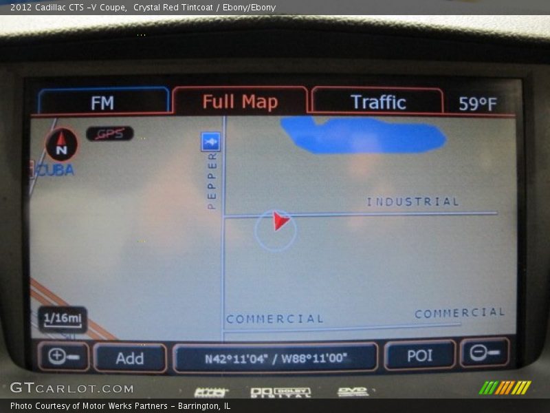 Crystal Red Tintcoat / Ebony/Ebony 2012 Cadillac CTS -V Coupe