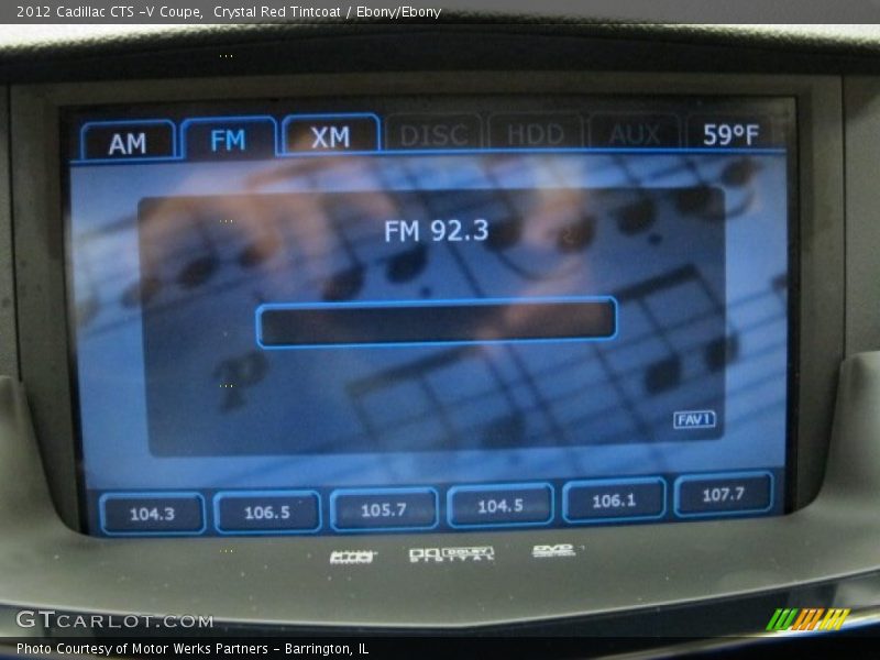 Crystal Red Tintcoat / Ebony/Ebony 2012 Cadillac CTS -V Coupe