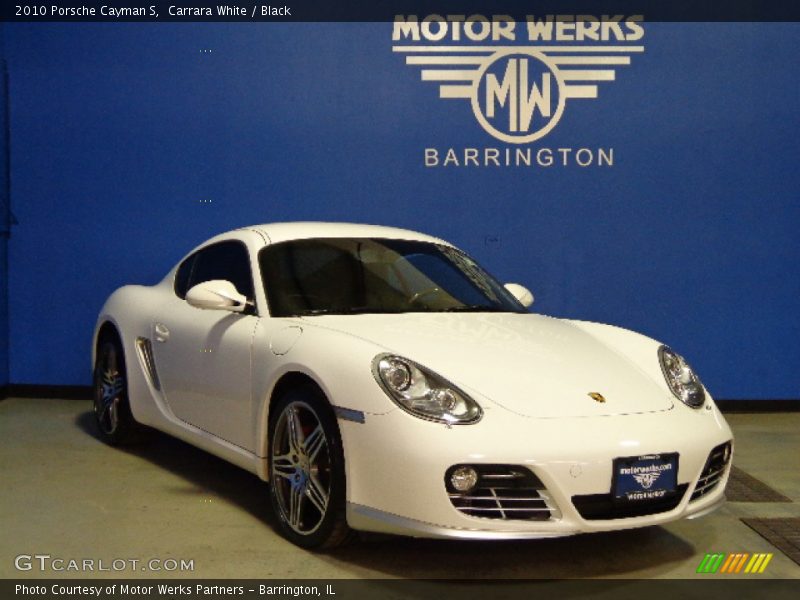 Carrara White / Black 2010 Porsche Cayman S