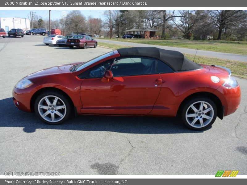 Sunset Orange Pearlescent / Dark Charcoal 2008 Mitsubishi Eclipse Spyder GT