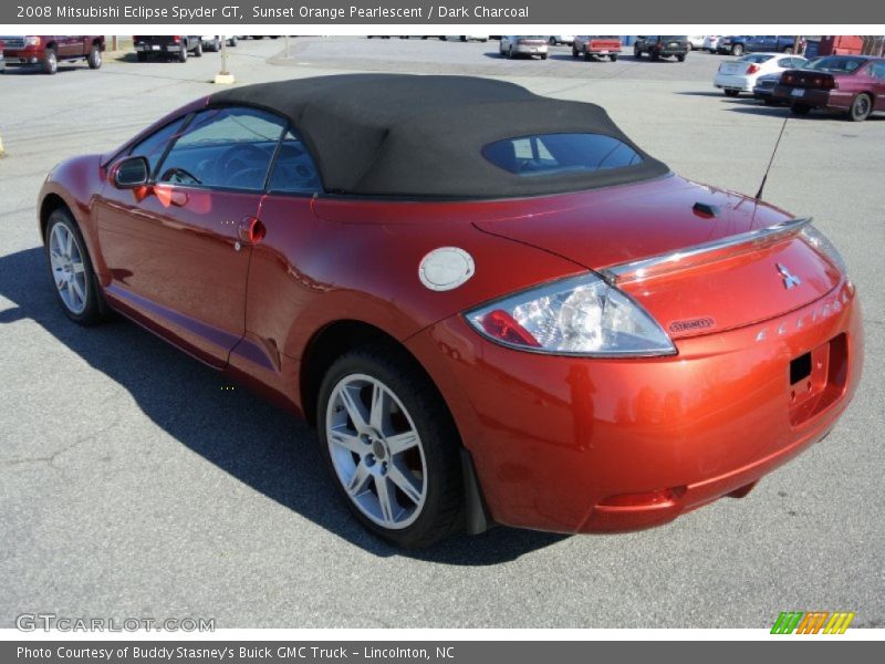 Sunset Orange Pearlescent / Dark Charcoal 2008 Mitsubishi Eclipse Spyder GT
