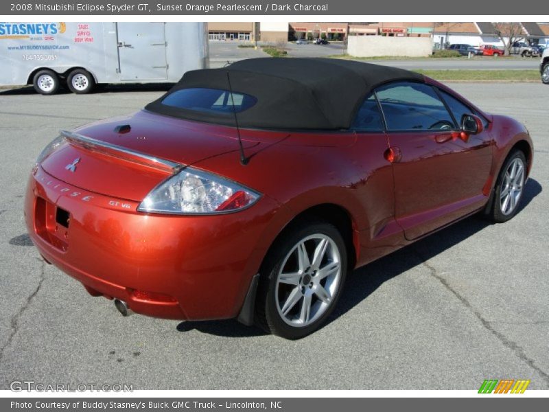 Sunset Orange Pearlescent / Dark Charcoal 2008 Mitsubishi Eclipse Spyder GT