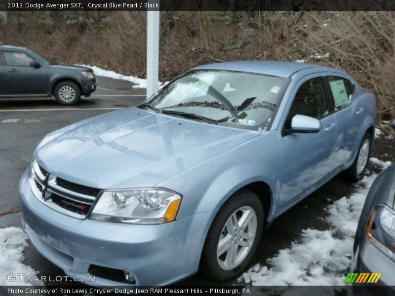 Crystal Blue Pearl / Black 2013 Dodge Avenger SXT