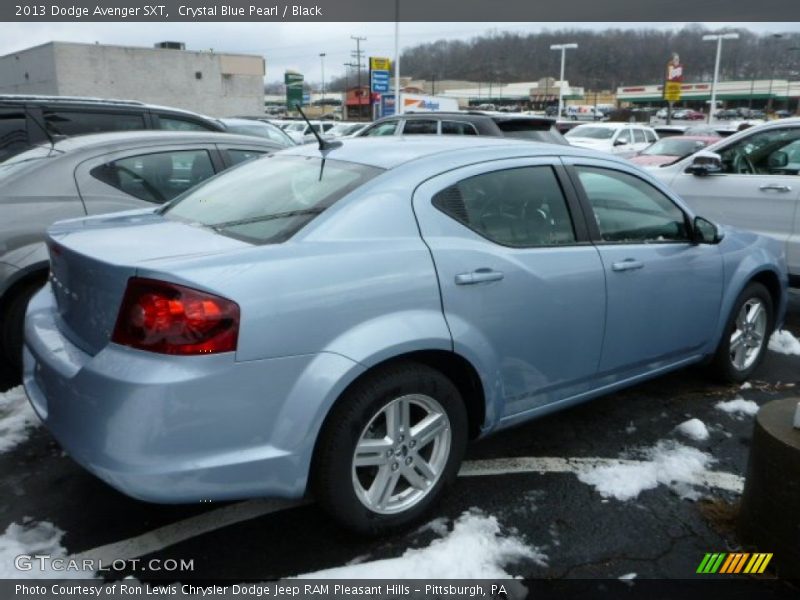 Crystal Blue Pearl / Black 2013 Dodge Avenger SXT