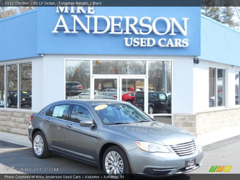 Tungsten Metallic / Black 2012 Chrysler 200 LX Sedan