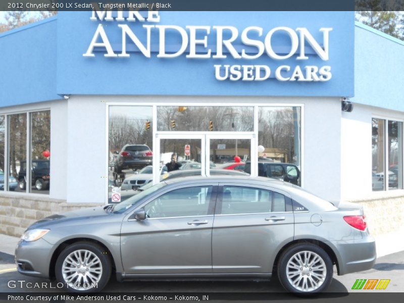 Tungsten Metallic / Black 2012 Chrysler 200 LX Sedan