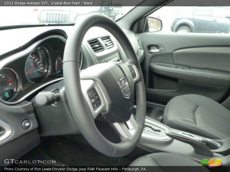 Crystal Blue Pearl / Black 2013 Dodge Avenger SXT