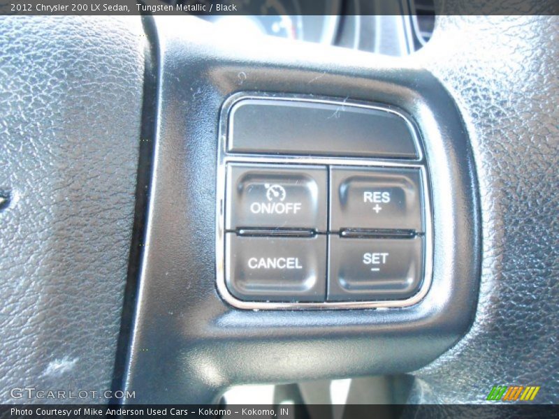 Tungsten Metallic / Black 2012 Chrysler 200 LX Sedan