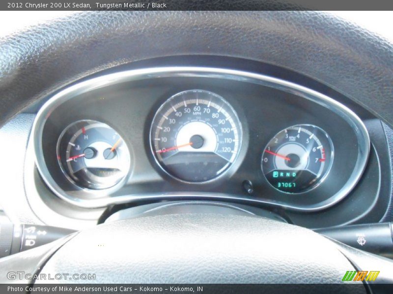 Tungsten Metallic / Black 2012 Chrysler 200 LX Sedan