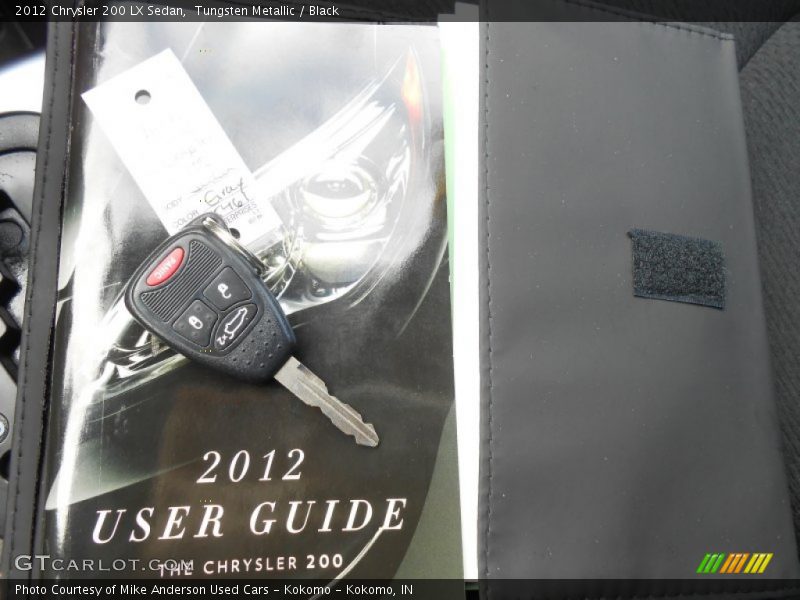 Tungsten Metallic / Black 2012 Chrysler 200 LX Sedan