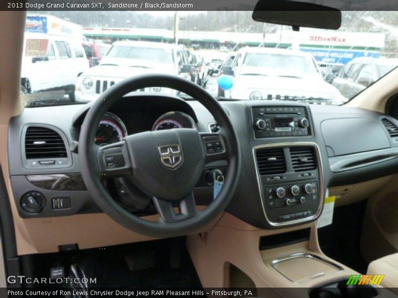 Sandstone / Black/Sandstorm 2013 Dodge Grand Caravan SXT