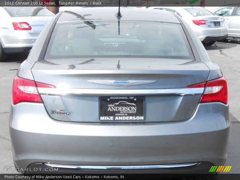 Tungsten Metallic / Black 2012 Chrysler 200 LX Sedan