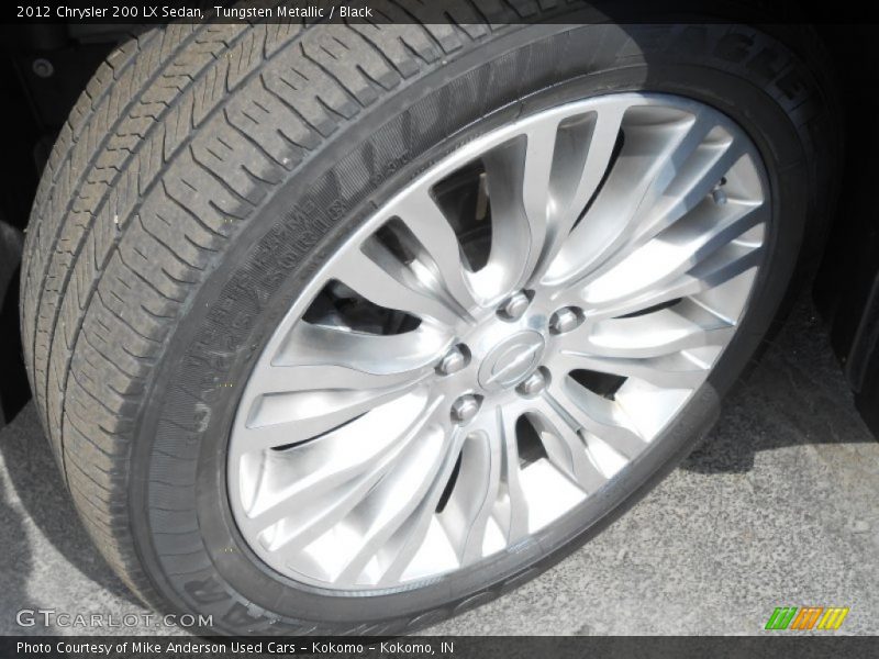 Tungsten Metallic / Black 2012 Chrysler 200 LX Sedan