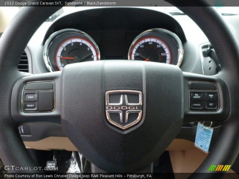 Sandstone / Black/Sandstorm 2013 Dodge Grand Caravan SXT