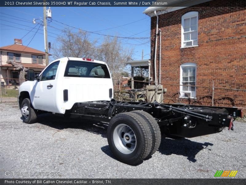 Summit White / Dark Titanium 2013 Chevrolet Silverado 3500HD WT Regular Cab Chassis