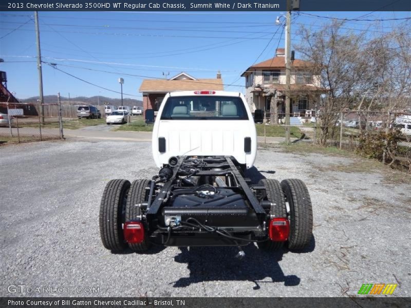 Summit White / Dark Titanium 2013 Chevrolet Silverado 3500HD WT Regular Cab Chassis