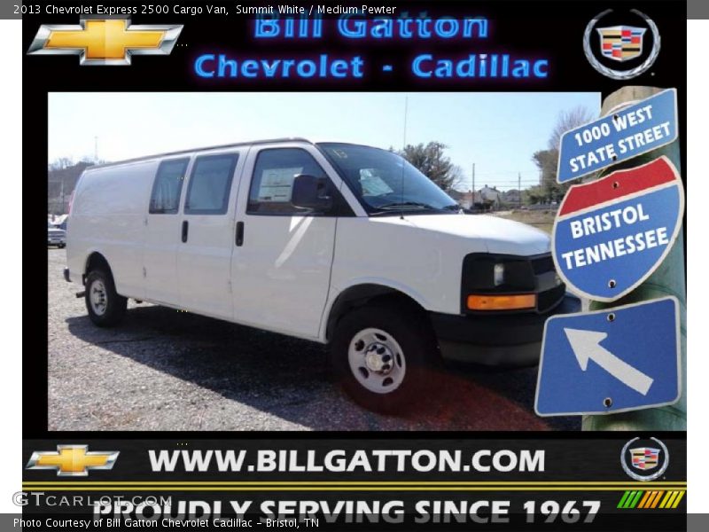 Summit White / Medium Pewter 2013 Chevrolet Express 2500 Cargo Van