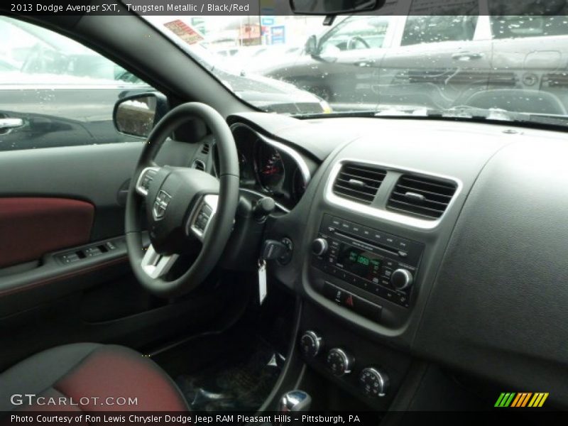 Tungsten Metallic / Black/Red 2013 Dodge Avenger SXT