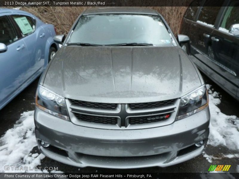 Tungsten Metallic / Black/Red 2013 Dodge Avenger SXT