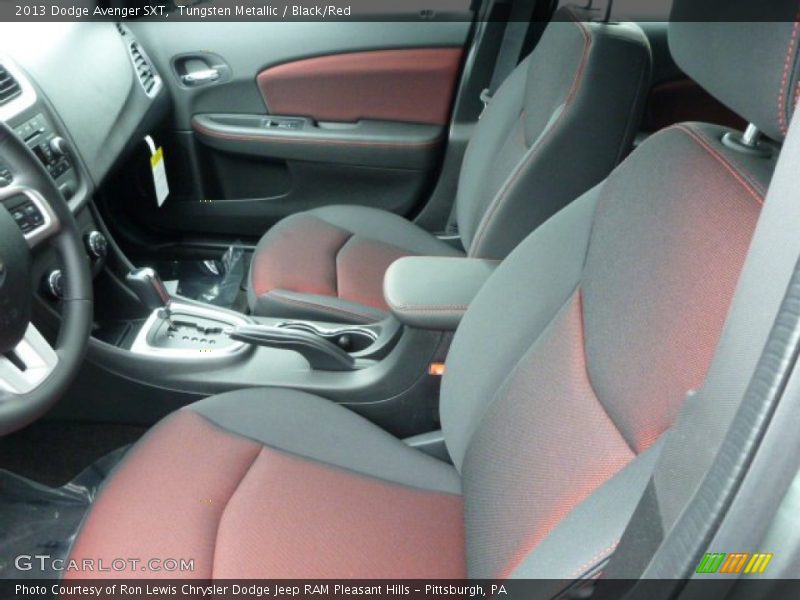 Tungsten Metallic / Black/Red 2013 Dodge Avenger SXT