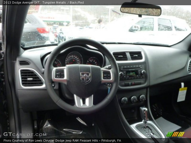 Tungsten Metallic / Black/Red 2013 Dodge Avenger SXT