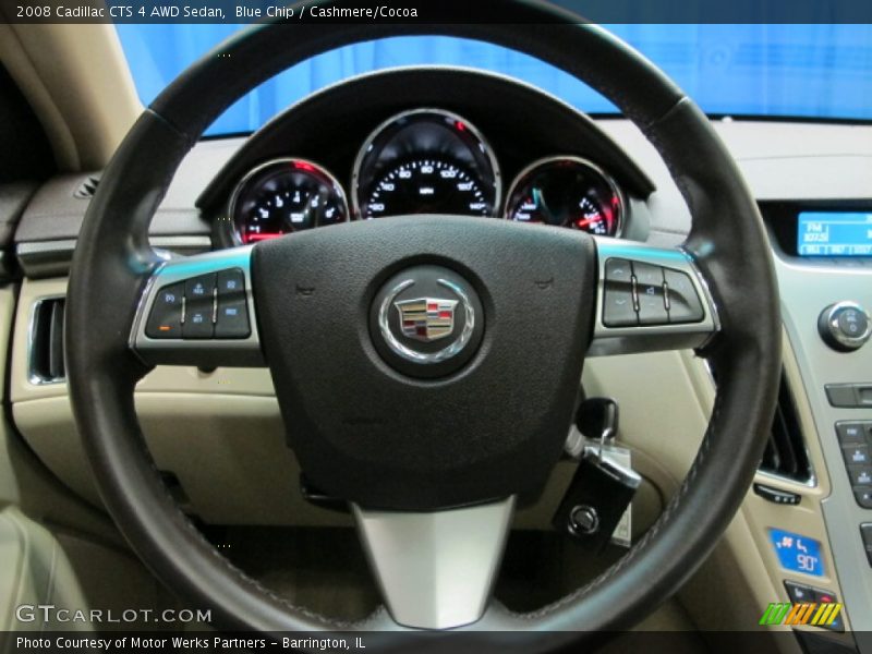 Blue Chip / Cashmere/Cocoa 2008 Cadillac CTS 4 AWD Sedan