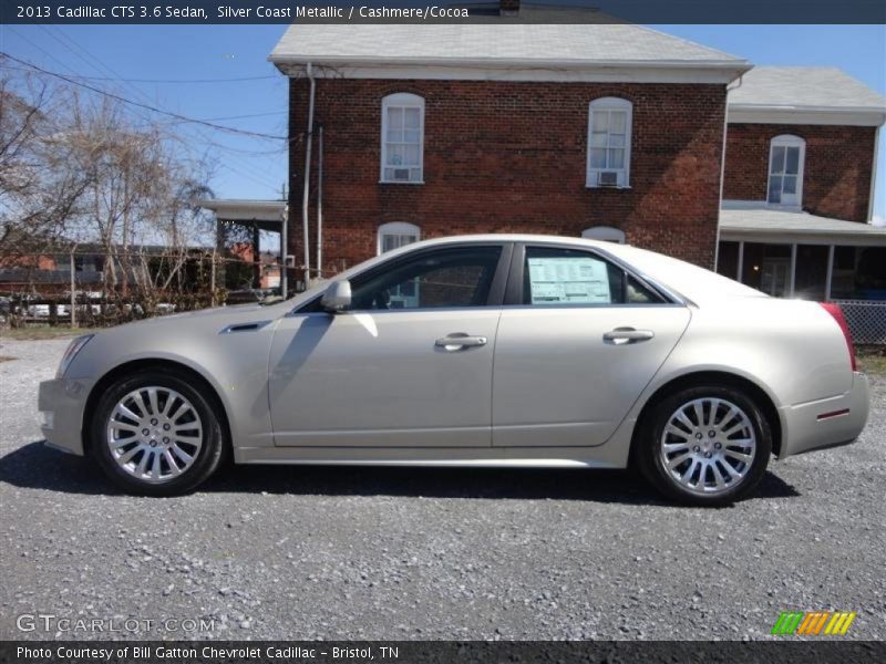 Silver Coast Metallic / Cashmere/Cocoa 2013 Cadillac CTS 3.6 Sedan