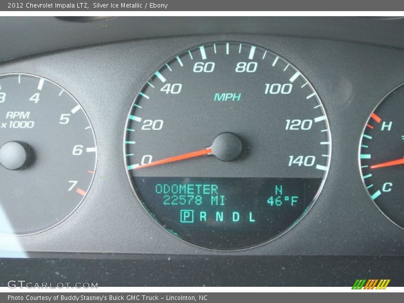 Silver Ice Metallic / Ebony 2012 Chevrolet Impala LTZ