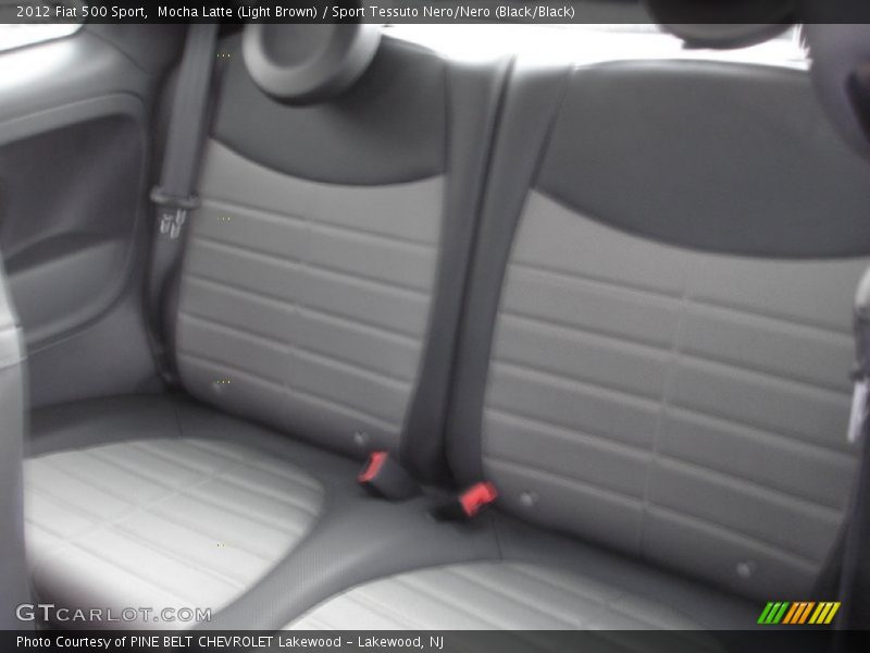 Mocha Latte (Light Brown) / Sport Tessuto Nero/Nero (Black/Black) 2012 Fiat 500 Sport