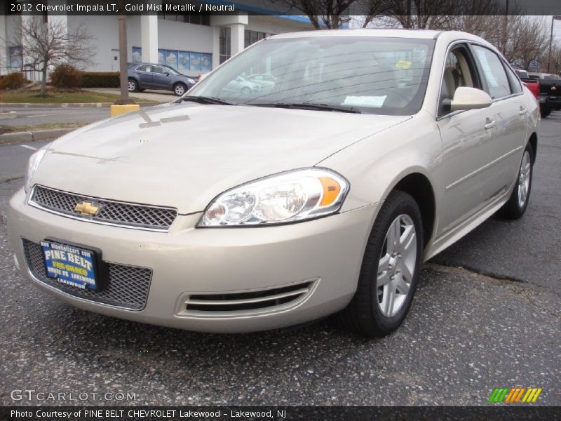 Gold Mist Metallic / Neutral 2012 Chevrolet Impala LT