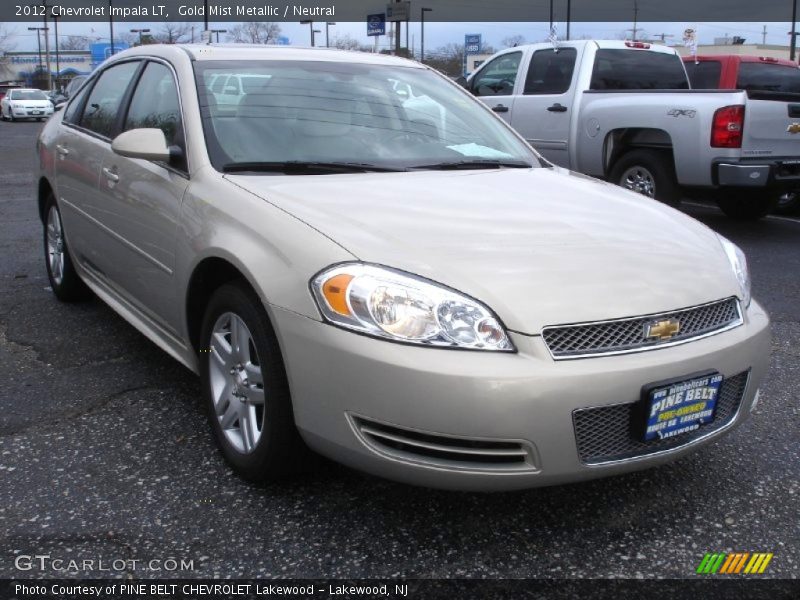 Gold Mist Metallic / Neutral 2012 Chevrolet Impala LT