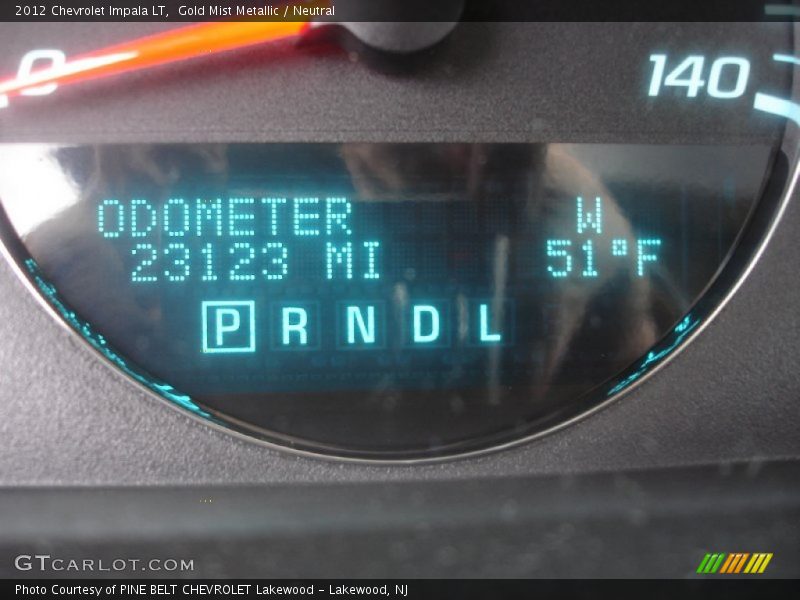 Gold Mist Metallic / Neutral 2012 Chevrolet Impala LT