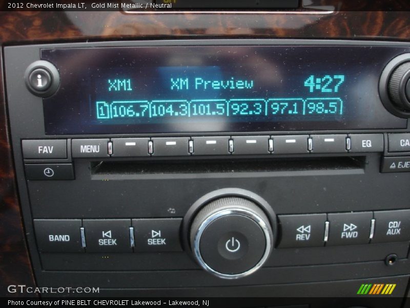 Gold Mist Metallic / Neutral 2012 Chevrolet Impala LT