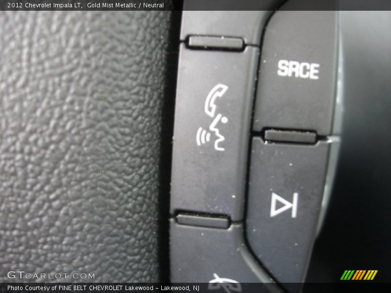 Gold Mist Metallic / Neutral 2012 Chevrolet Impala LT