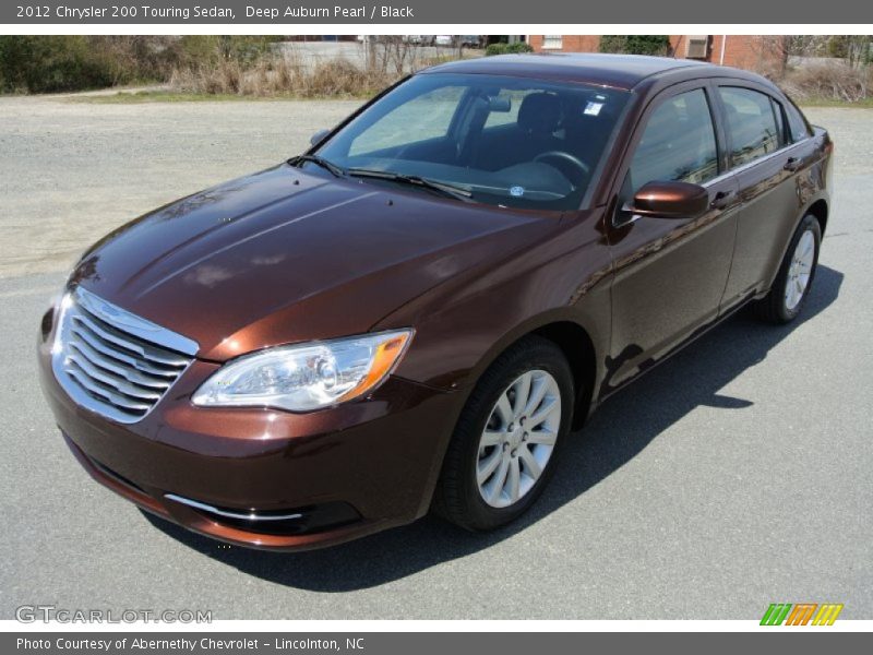 Deep Auburn Pearl / Black 2012 Chrysler 200 Touring Sedan